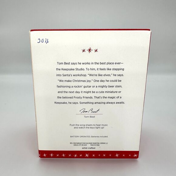 Hallmark Keepsake Caroling Piano Ornament 2016 Magic Light Sound - Picture 2 of 11